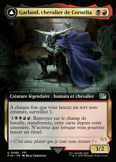 Garland, Knight of Cornelia // Chaos, the Endless - Final Fantasy (#486) - Illustrated by Billy Christian - Magic: The Gathering Card