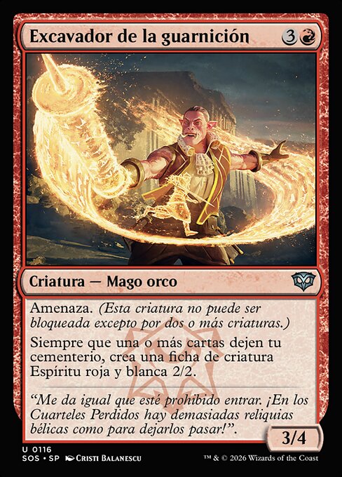 Scavatore della Guarnigione (Garrison Excavator) - Secrets of Strixhaven (#116) - Illustrated by Cristi Balanescu - Magic: The Gathering Card