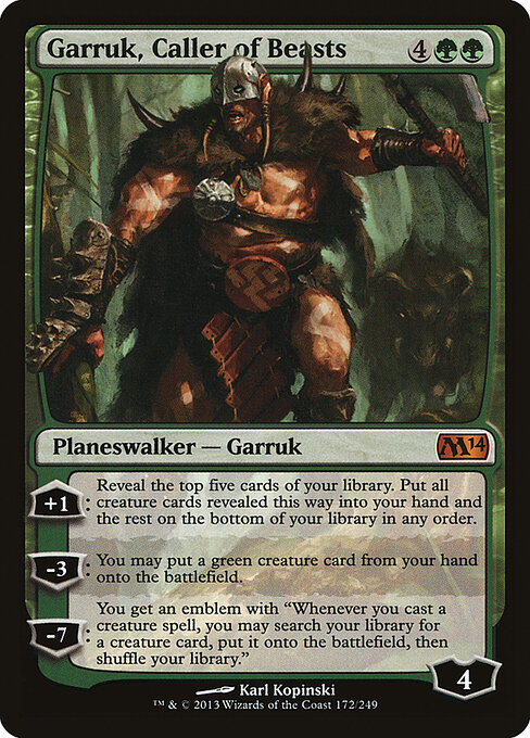 Garruk, Caller of Beasts - Magic 2014 Magic card