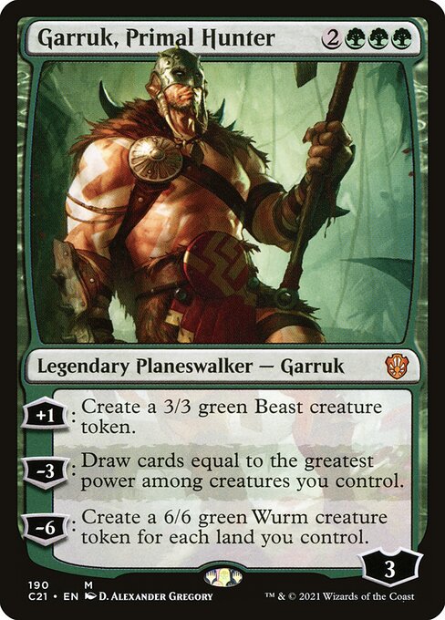 Garruk, Primal Hunter - Commander 2021 Magic card