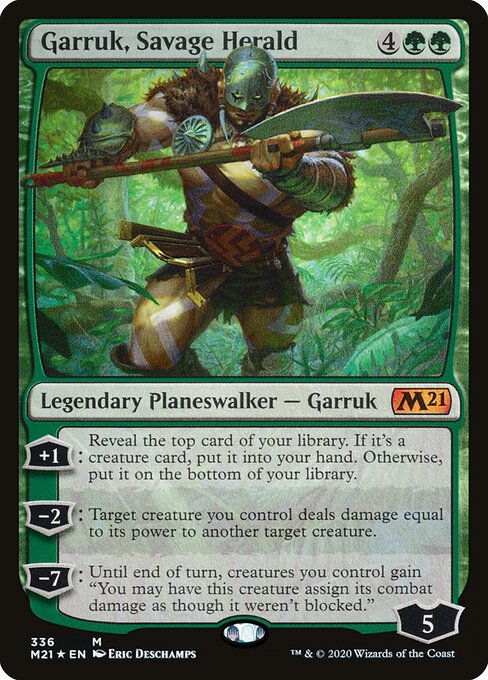 Garruk, Savage Herald - Core Set 2021 Magic card