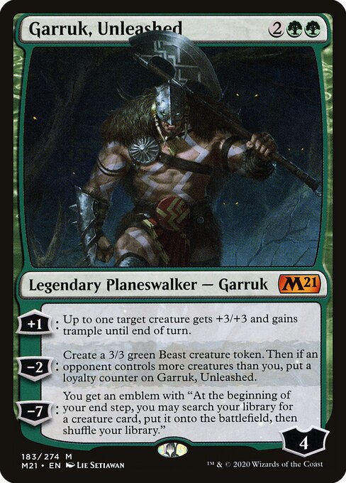 Garruk, Unleashed - Core Set 2021 Magic card