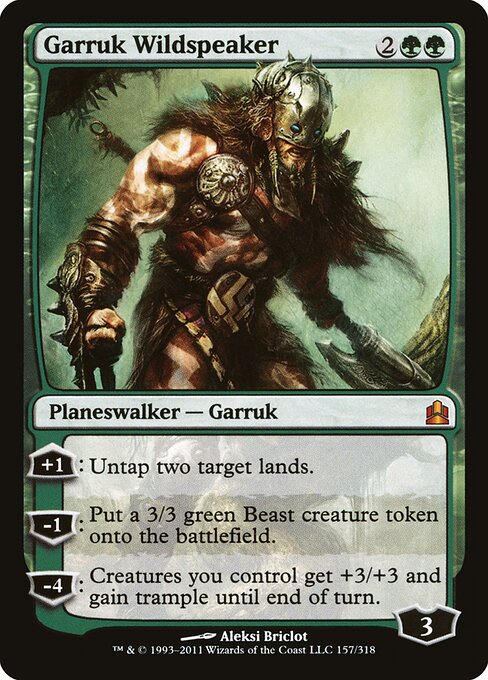 Garruk Wildspeaker - Commander 2011 Magic card
