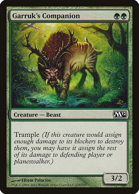 Garruk's Companion - Magic 2012 Magic card