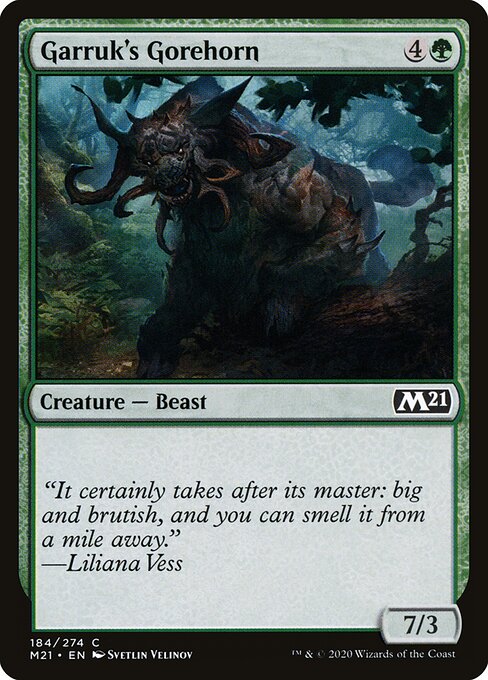 Garruk's Gorehorn - Core Set 2021 Magic card