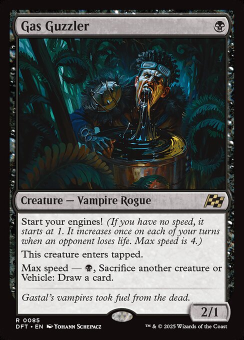 Gas Guzzler - Aetherdrift (#85) - Illustrated by Yohann Schepacz - Magic: The Gathering Card