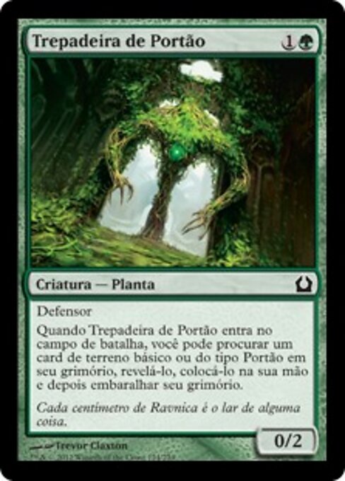 蔓门野葛 (Gatecreeper Vine) - Return to Ravnica (#124) - Illustrated by Trevor Claxton - Magic: The Gathering Card