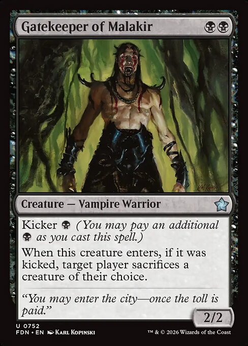 Gatekeeper of Malakir - Foundations Magic card