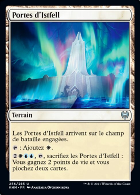 イストフェルの門 (Gates of Istfell) - Kaldheim (#256) - Illustrated by Anastasia Ovchinnikova - Magic: The Gathering Card