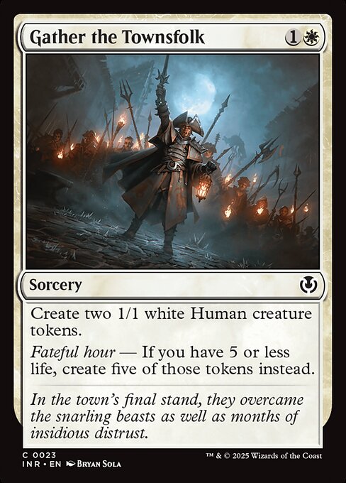 Gather the Townsfolk - Innistrad Remastered (#23) - Illustrated by Bryan Sola - Magic: The Gathering Card