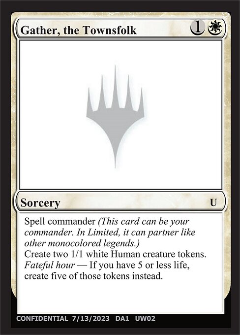 Gather, the Townsfolk - Unknown Event Magic card