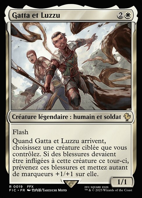 Gatta et Luzzu (Gatta and Luzzu) - Final Fantasy Commander (#19) - Illustrated by Takeuchi Moto - Magic: The Gathering Card