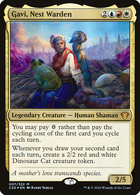 Gavi, Nest Warden - Commander 2020 (#7) - Illustrated by Randy Vargas - Magic: The Gathering Card