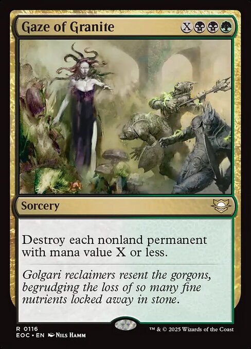 Gaze of Granite - Edge of Eternities Commander Magic card