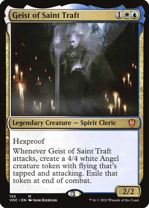 Geist of Saint Traft - Crimson Vow Commander (#155) - Illustrated by Igor Kieryluk - Magic: The Gathering Card