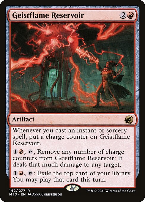 Geistflame Reservoir - Innistrad: Midnight Hunt Magic card