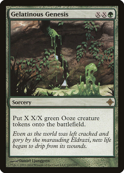 Gelatinous Genesis - Rise of the Eldrazi (#183) - Illustrated by Daniel Ljunggren - Magic: The Gathering Card