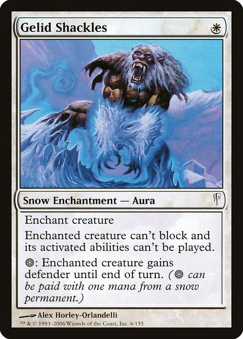 Gelid Shackles - Coldsnap Magic card