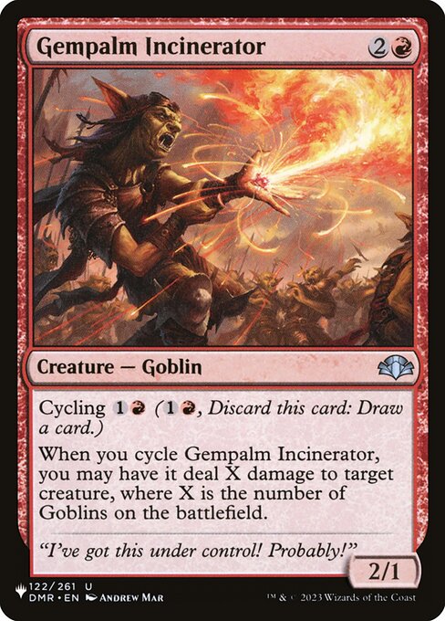 Gempalm Incinerator - The List Magic card