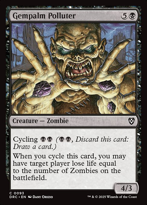 宝石の手の汚染者 (Gempalm Polluter) - Legions (#70) - Illustrated by Dany Orizio - Magic: The Gathering Card