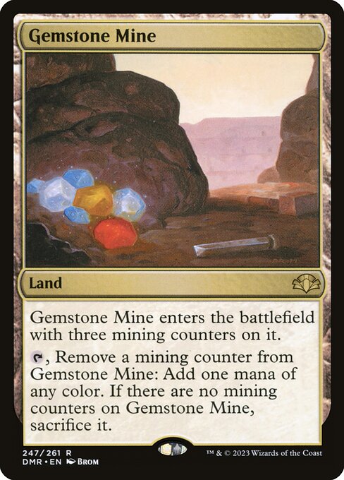 Gemstone Mine - Dominaria Remastered Magic card
