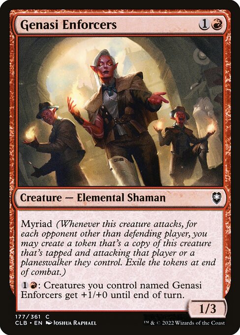 Genasi Enforcers - Commander Legends: Battle for Baldur's Gate Magic card