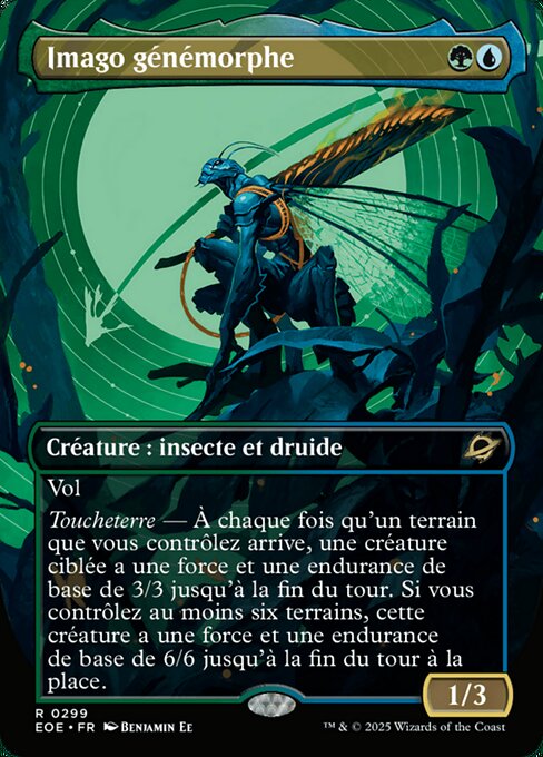 Genomorph-Imago (Genemorph Imago) - Edge of Eternities (#299) - Illustrated by Benjamin Ee - Magic: The Gathering Card