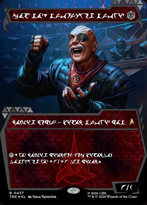 General Chang, Cold Warrior - Star Trek (#437) - Illustrated by Julia Vasilyeva - Magic: The Gathering Card