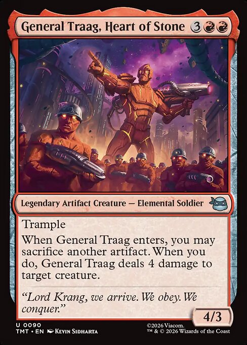 General Traag, Heart of Stone - Teenage Mutant Ninja Turtles Magic card