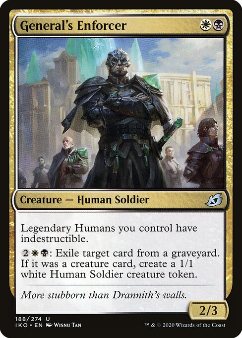 General's Enforcer - Ikoria: Lair of Behemoths (#188) - Illustrated by Wisnu Tan - Magic: The Gathering Card