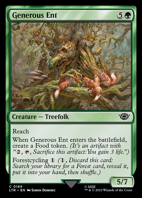 Generous Ent - The Lord of the Rings: Tales of Middle-earth Magic card