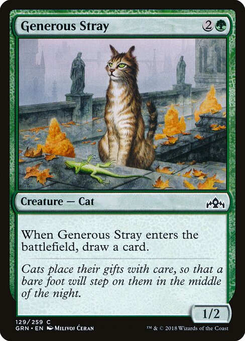 Generous Stray - Guilds of Ravnica Magic card