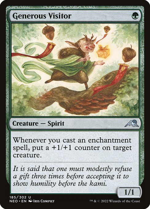 Generous Visitor - Kamigawa: Neon Dynasty Magic card