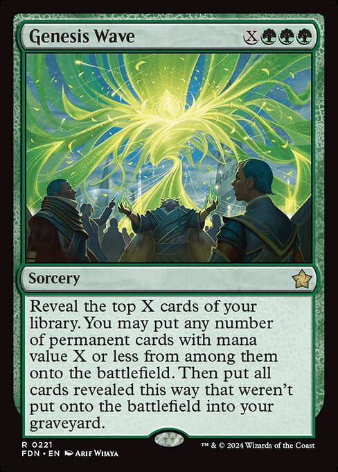 Genesis Wave - Foundations Magic card