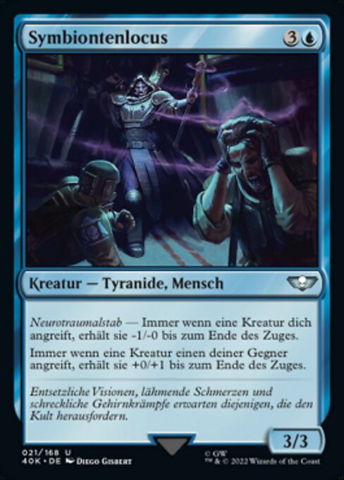Locus dei Genoraptor (Genestealer Locus) - Warhammer 40,000 Commander (#21) - Illustrated by Diego Gisbert - Magic: The Gathering Card