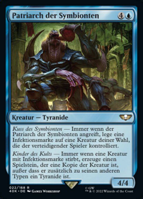Patriarch der Symbionten (Genestealer Patriarch) - Warhammer 40,000 Commander (#22) - Illustrated by Games Workshop - Magic: The Gathering Card