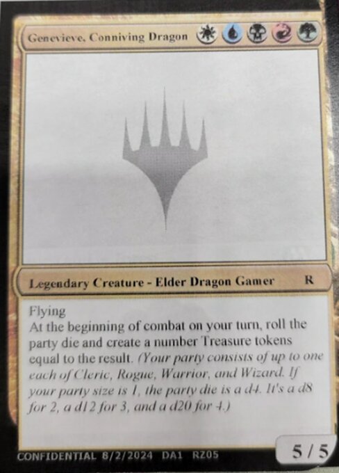 Genevieve, Conniving Dragon - Unknown Event (#RZ05a) - Magic: The Gathering Card