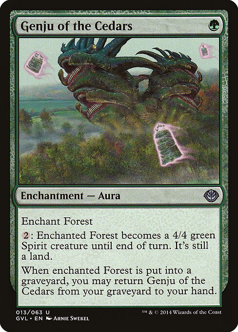 Genju of the Cedars - Duel Decks Anthology: Garruk vs. Liliana Magic card