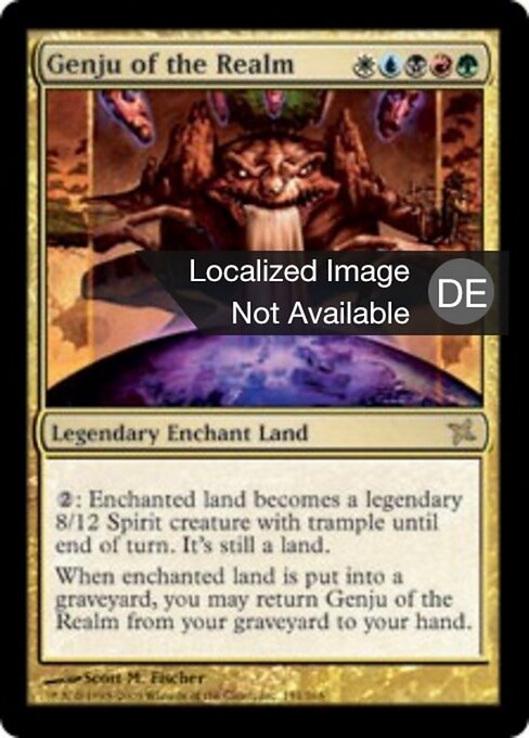 Genju del Reame (Genju of the Realm) - Betrayers of Kamigawa (#151) - Illustrated by Scott M. Fischer - Magic: The Gathering Card