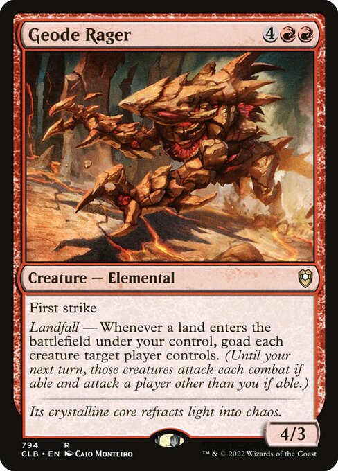Geode Rager - Commander Legends: Battle for Baldur's Gate Magic card