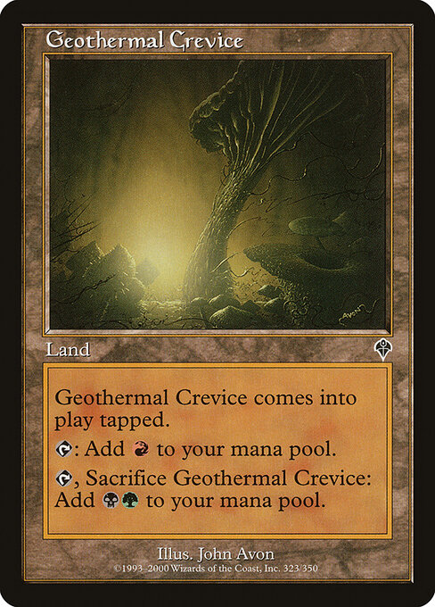 Geothermal Crevice - Invasion Magic card