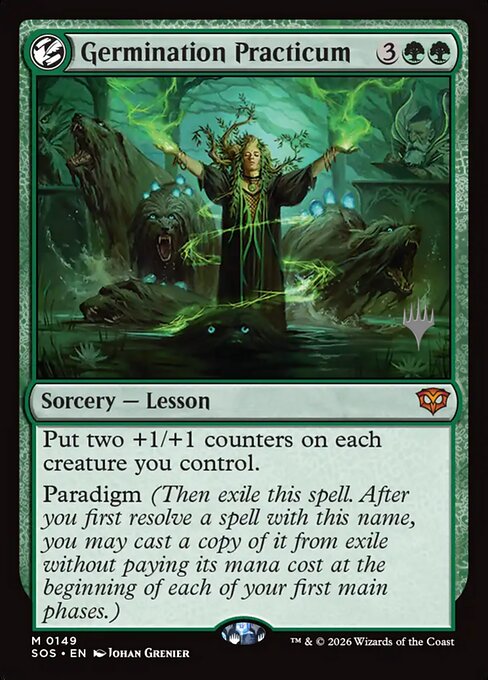 Travaux pratiques de germination (Germination Practicum) - Secrets of Strixhaven (#149) - Illustrated by Johan Grenier - Magic: The Gathering Card