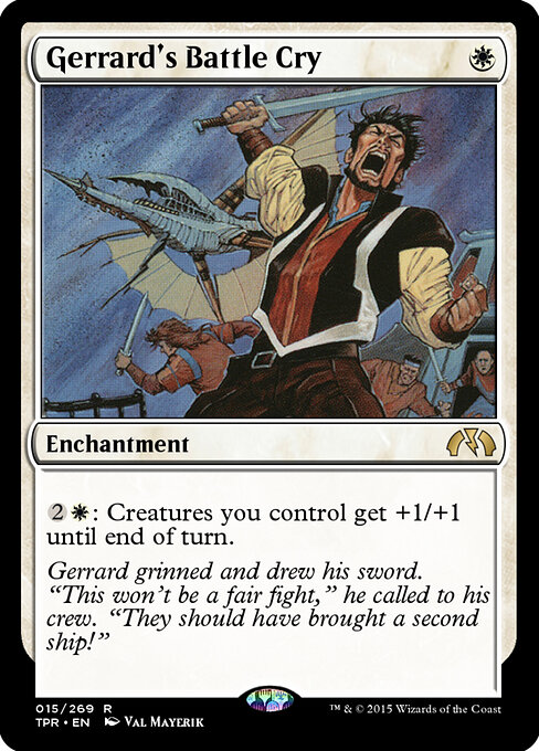 Gerrard's Battle Cry - Tempest Remastered Magic card