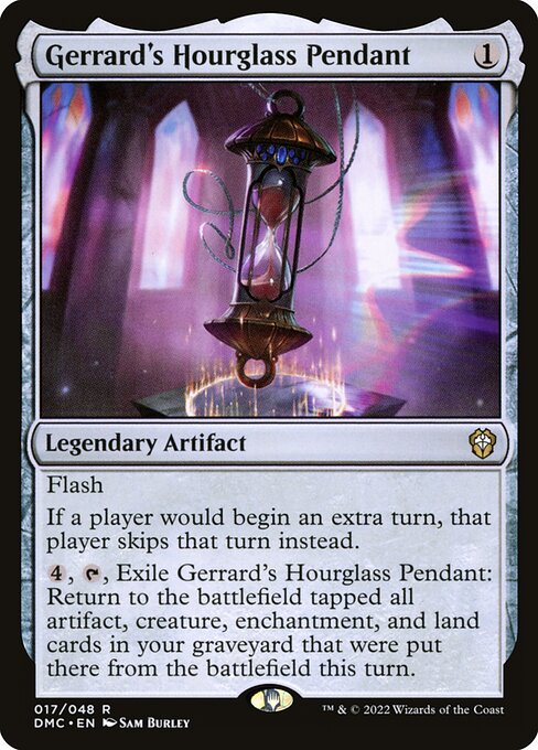 Gerrard's Hourglass Pendant - Dominaria United Commander Magic card