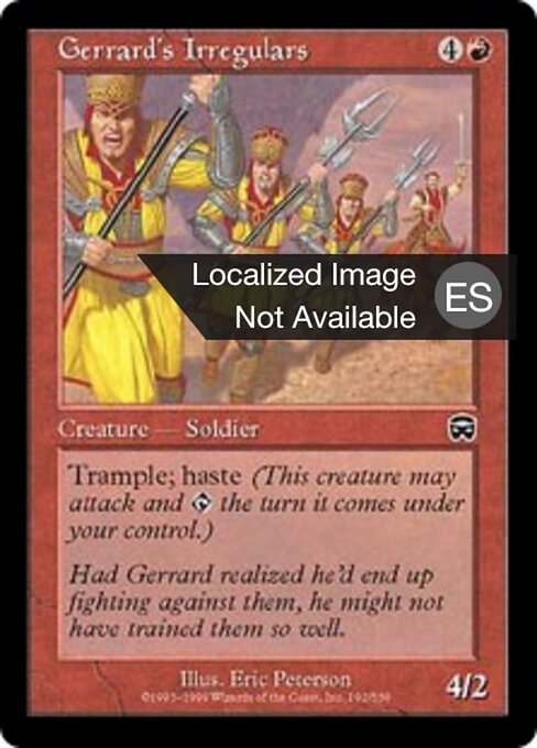 Milicianos de Gerrard (Gerrard's Irregulars) - Mercadian Masques (#192) - Illustrated by Eric Peterson - Magic: The Gathering Card