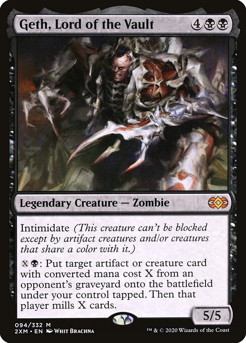 Geth, Lord of the Vault - Double Masters (#94) - Illustrated by Whit Brachna - Magic: The Gathering Card