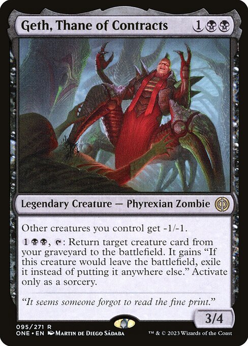 Geth, Thane of Contracts - Phyrexia: All Will Be One Magic card