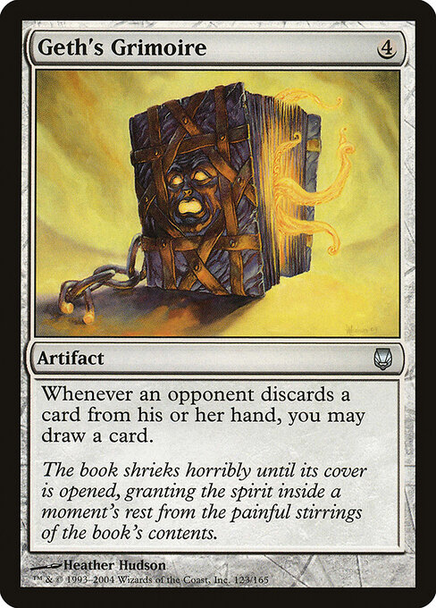 Grimorio di Geth (Geth's Grimoire) - Darksteel (#123) - Illustrated by Heather Hudson - Magic: The Gathering Card