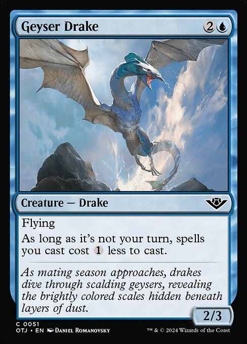 Geyser Drake - Outlaws of Thunder Junction Magic card