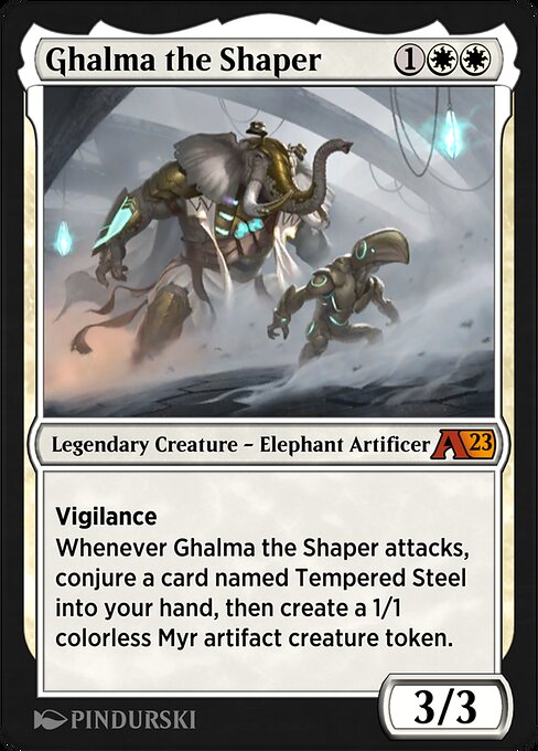 Ghalma the Shaper - Alchemy: Phyrexia (#1) - Illustrated by PINDURSKI - Magic: The Gathering Card